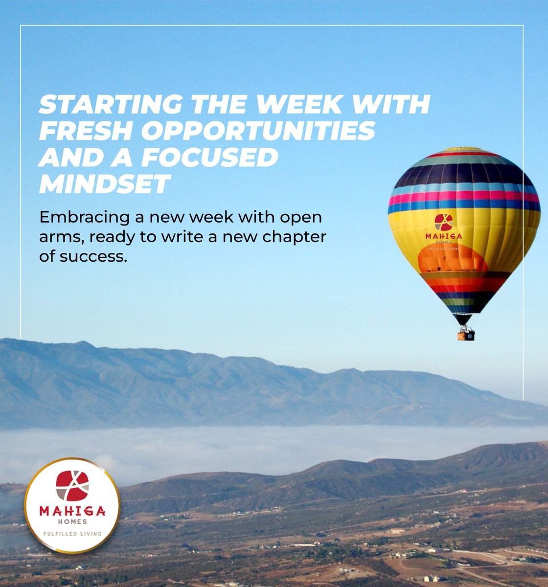 Starting the week with fresh opportunities and a focused mindset. Let's make it a productive one! 💼🌟

#MondayMotivation