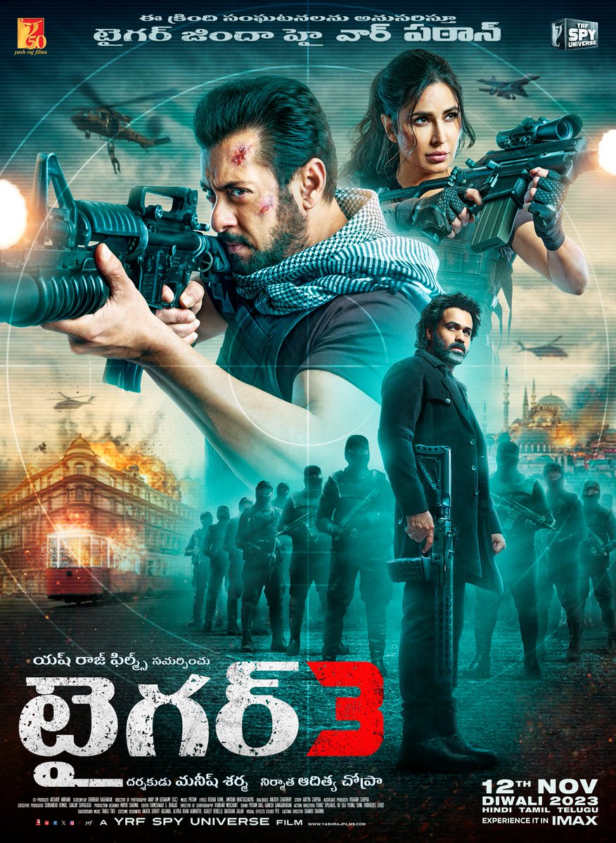 Salman Khan (@beingsalmankhan) on Twitter photo It is here! #Tiger3Trailer Watch NOW.
Hindi: youtu.be/vEjTUDjjU6A
Tamil: youtu.be/uZZdSSzPpc4
Telugu: youtu.be/BYT0FEzuIII
#Tiger3 arriving in cinemas on 12th November. Releasing in Hindi, Tamil & Telugu.
#KatrinaKaif | <a href="/emraanhashmi/">Emraan Hashmi</a> | #ManeeshSharma | <a href="/yrf/">Yash Raj Films</a> | #YRF50 It is here! #Tiger3Trailer Watch NOW.
Hindi: youtu.be/vEjTUDjjU6A
Tamil: youtu.be/uZZdSSzPpc4
Telugu: youtu.be/BYT0FEzuIII
#Tiger3 arriving in cinemas on 12th November. Releasing in Hindi, Tamil & Telugu.
#KatrinaKaif | <a href="/emraanhashmi/">Emraan Hashmi</a> | #ManeeshSharma | <a href="/yrf/">Yash Raj Films</a> | #YRF50