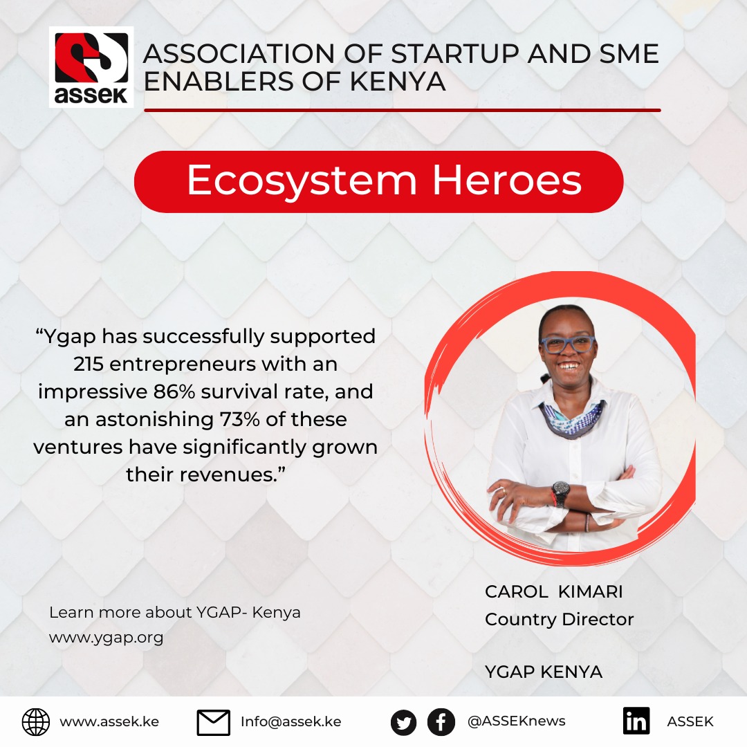 Happy New Week😀Today's Motivation comes from Carol Kimari- Country Director <a href="/ygap_kenya/">ygap Kenya</a>.

The ESOs helps ventures increase revenue, create employment, secure investment, and make a real difference in the communities they operate within. 

Learn more: ygap.org