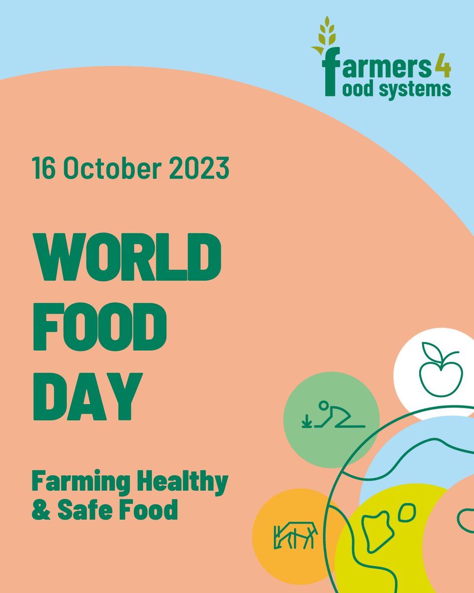Farmers4FoodSys's tweet photo. On #WorldFoodDay, let's remember to thank the #Faremers around the🌐! Every day, they go to their fields to produce #safe &amp;  #nutritious #food!💚

While guaranteeing us a healthy meal🥗, they also are ensuring that natural resources, like #water💧, are used in a #sustainable way! https://t.co/MPoqluTO7n