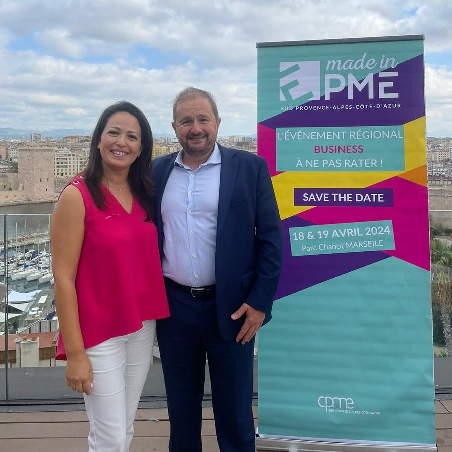 CPMESUD's tweet image. 📢 Conférence de presse du vendredi 13 octobre 2023- lancement salon : "Made in PME Sud" !🌟  
📆À vos calendriers ! Venez participer au Salon "Made in PME sud" qui se tiendra les 18 et 19 avril au Parc Chanot. 📆