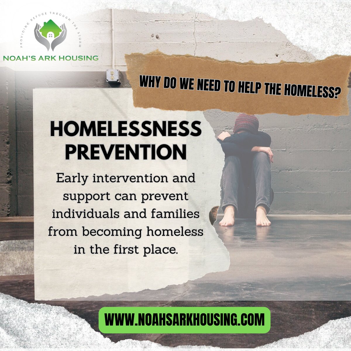 Empowering Change from Within: 🏡✨ It's about preventing homelessness before it starts. Be the agents of change, creating a world where every person has a place to call home. 💪❤️ #PreventHomelessness #EmpowerChange #EveryHomeMatters #NoahsArkHousing