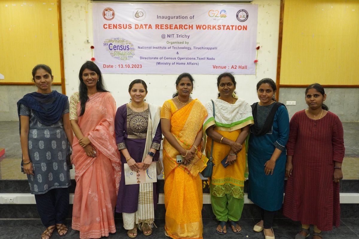 BhattVasavi's tweet photo. Congratulations to @ReachNITT &amp; @CensusIndia2021 on the inauguration of Census Data Research Workstation at NIT Tiruchirappalli. Thank you for inviting me to speak on the scope of research using census dataset. https://t.co/ijY9d2jrZy