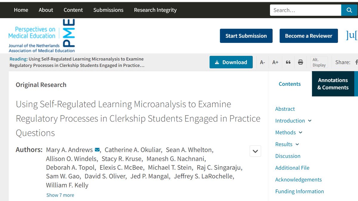 'This study describes in detail student self-regulatory processes during MCQs. We found that students engaged in higher-order diagnostic reasoning processes but were not explicit about it and seldom reflected critically on these processes after selecting an incorrect answer.…