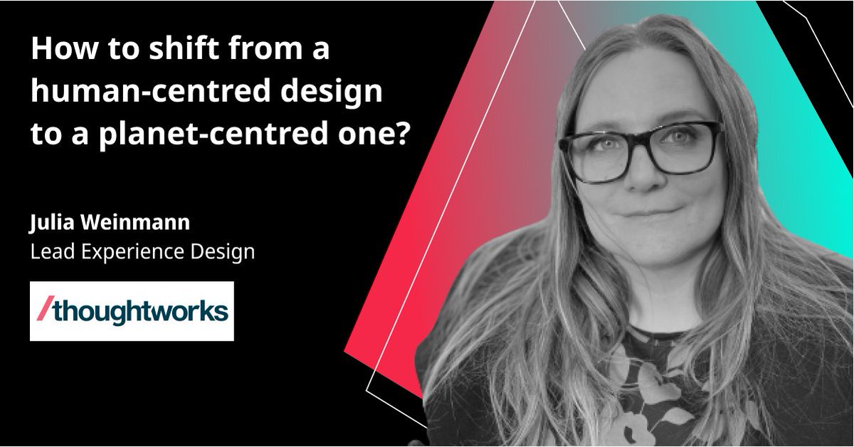 Digitale Leute (@digitaleleute) on Twitter photo 🚀 Join Julia, Lead Experience Design at <a href="/thoughtworks/">Thoughtworks</a> , in her engaging talk "Shifting from human-centred design to a planet-centred one", as she explores strategies, tactics, and methods. Let's design for all life on our planet! 🌍💡👇🏼
digitale-leute.de/summit/23/sche… 🚀 Join Julia, Lead Experience Design at <a href="/thoughtworks/">Thoughtworks</a> , in her engaging talk "Shifting from human-centred design to a planet-centred one", as she explores strategies, tactics, and methods. Let's design for all life on our planet! 🌍💡👇🏼
digitale-leute.de/summit/23/sche…