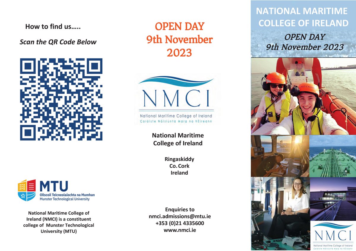 Please like and share details of the NMCI 2023 OPEN DAY. We are really looking forward to meeting future students interested in Nautical Science, Marine Engineering and Marine Electrical Engineering. <a href="/NMCIServices/">NMCI Training Services</a> <a href="/HalpinCentre/">Halpin Centre</a>
