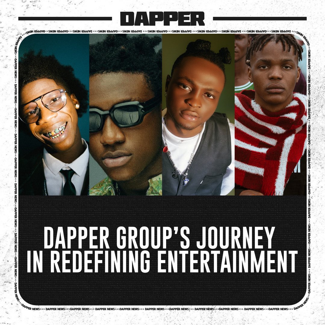 01DapperGroup's tweet photo. 🌟 Founded in 2018, Dapper Group is a cutting-edge entertainment company headquartered in Lagos, Nigeria, under the visionary leadership of Damilola Akinwunmi. https://t.co/vBl5b6U7kx
