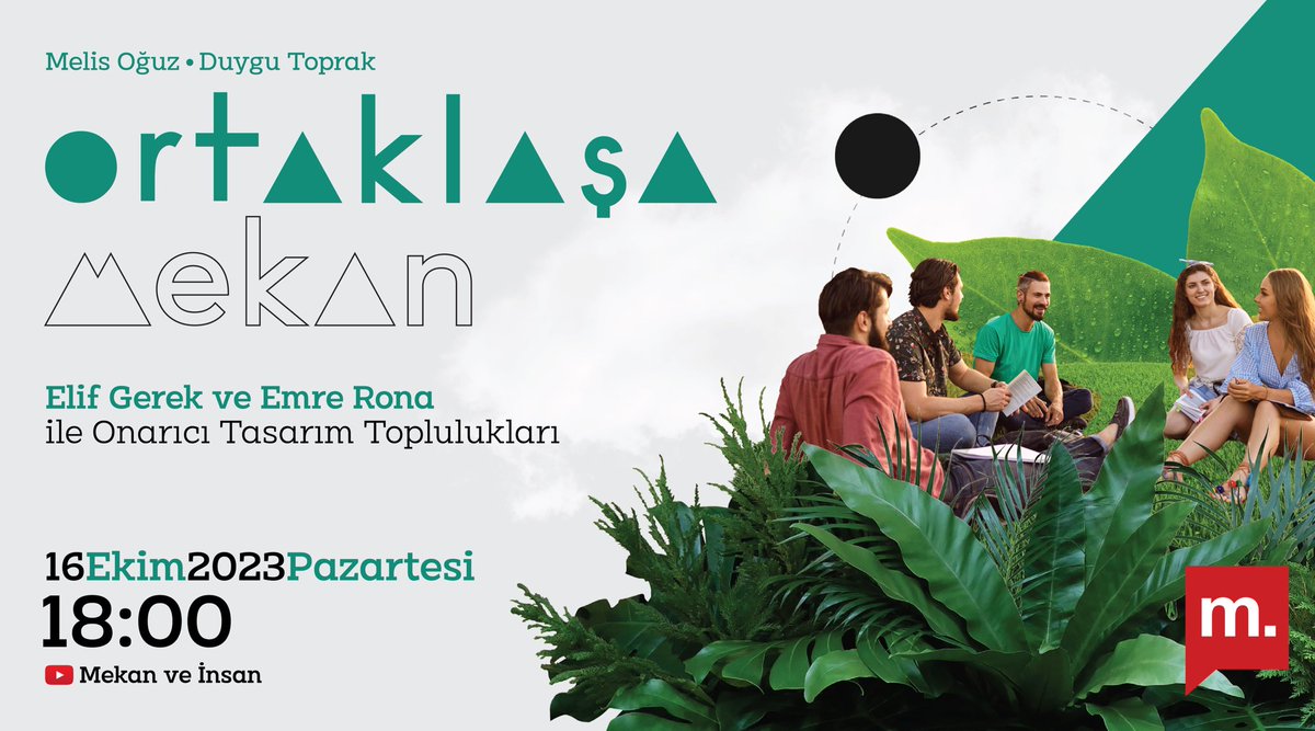 Bu akşam Onarıcı Tasarım Toplulukları ile afet sonrası sürdürülebilir onarım süreci üzerine sohbet ediyoruz.