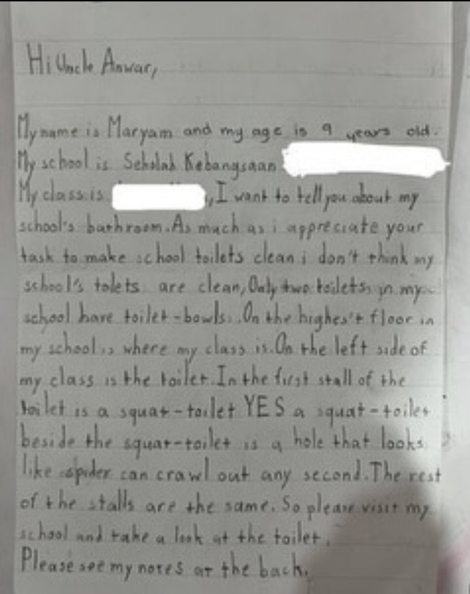 Injang_Nation's tweet image. Dah baca belum surat kiriman adik Maryam kepada PMX? Aku cuma nak ucap goodluck ja la pada pentadbir sekolah dia. Hsjsjjsjsjsjsjjsjsjskskkakskskskksksks direct ke pm terus oiiii