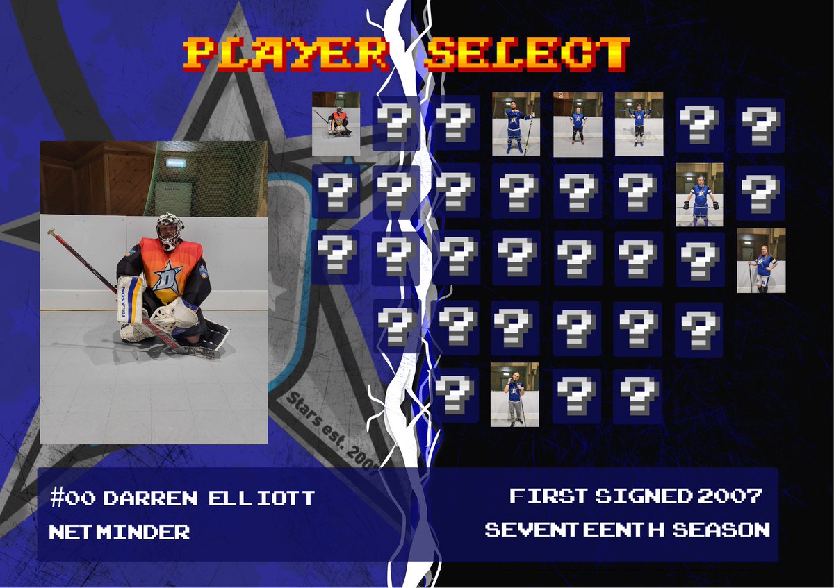 🚨🚨PLAYER SIGNINGS!!🚨🚨
Announcing our first player between the pipes, #00 Darren Elliott is back to notch another season on the belt, joining Leafy in being the OG Dekstars still playing.

Player Registration is open! Sign first for BHUK: 
ballhockeyuk.com/registration-f…

#TrueBlue