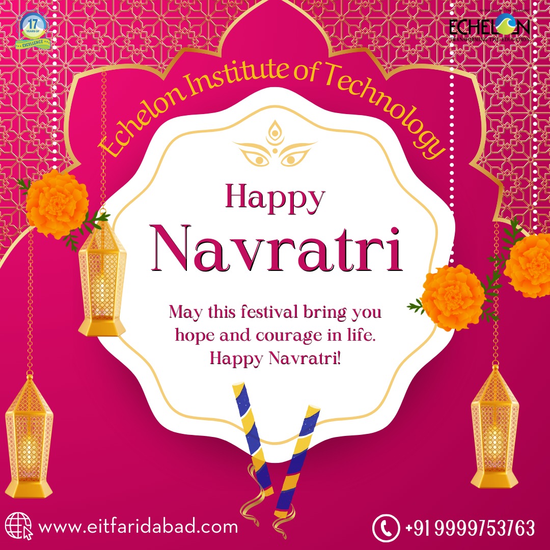 echeloncollege's tweet image. @echeloninstituteoftechnology 🙏🏻नवरात्रि की हार्दिक शुभकामनाएं! इस शुभ अवसर पर, मां दुर्गा आप सभी को सुख, शांति और समृद्धि प्रदान करें।

🙏🏻Happy Navratri! On this auspicious occasion, may Maa Durga bless you all with happiness, peace, and prosperity

#echelon
#Echelontech