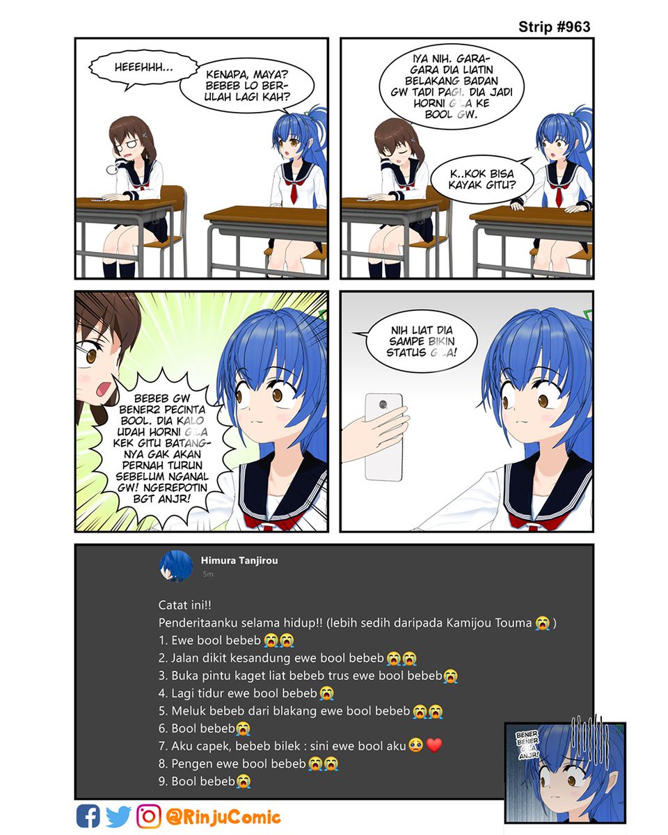 RinjuComic's tweet photo. bool bebeb 😭😭
#RinjuComicStrip #RCMaya #RCLisa https://t.co/zbuG7iGPBF