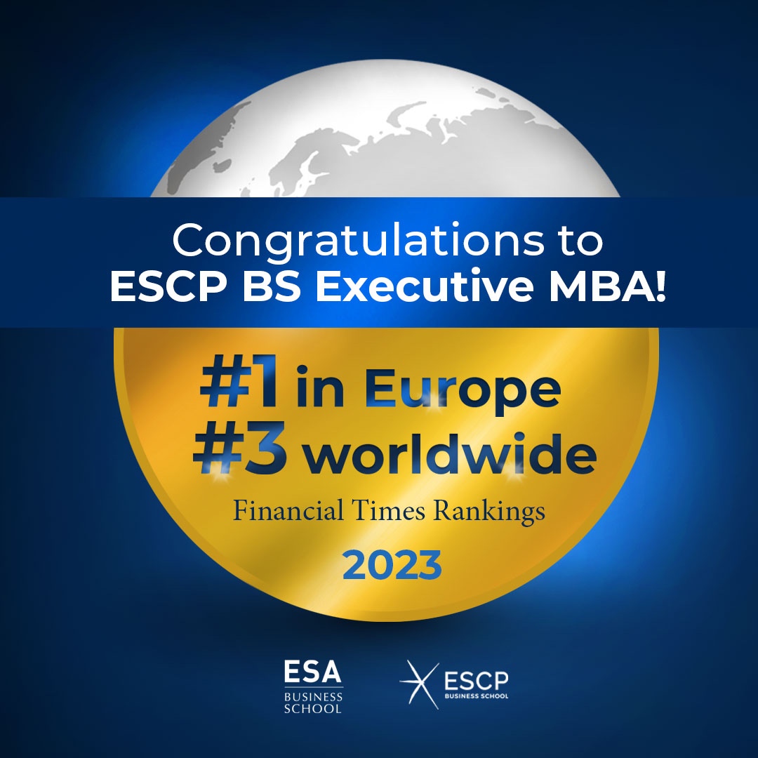 ESABeirut's tweet photo. We are thrilled to announce that @ESCP_bs EMBA has secured its position as the 1st in Europe and 3rd worldwide in the @FT Rankings 2023. 
ESA proudly delivers this prestigious diploma right here in Lebanon! Our enduring academic partnership is a testament to our shared success. https://t.co/aUMniV3w0F