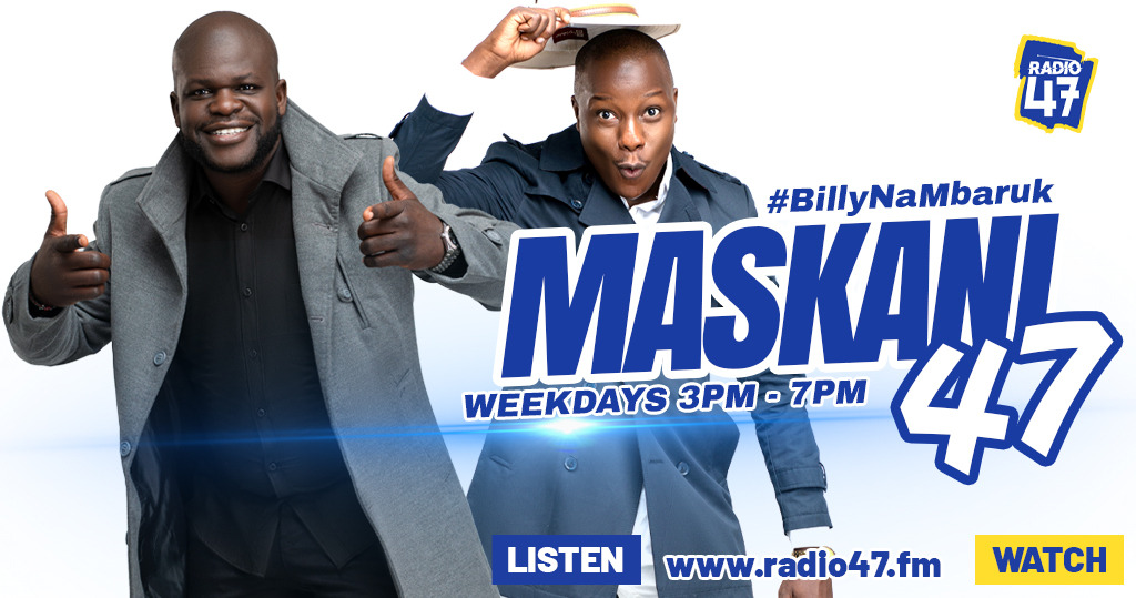 Karibu ndani ya Maskani 47 ukiwa na AWARD Winning journalists <a href="/mbarukmwalimu/">Mbaruk Mwalimu</a> pamoja na <a href="/BillyMiya/">Billy Miya</a>. #TambaNaRadio47

Wavuti: radio47.fm