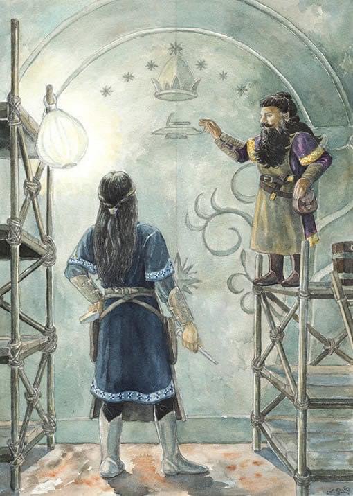 SeanMac67914982's tweet photo. “The Doors of Durin, Lord of Moria. Speak, friend, and enter. I, Narvi, made them. Celebrimbor of Hollin drew these signs."

By Anke Eißmann https://t.co/0nYd25aNVt