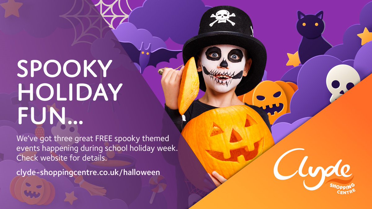 Join Us for Spook-tacular Fun on October 17th, 18th, &amp; 19th!
Calling all young adventurers! Get ready for a bewitching adventure filled with creativity, magic, and Halloween excitement! Our three-day children’s activities extravaganza <a href="/ClydeShopping/">Clyde-ShoppingCentre</a>  You don’t want to miss it!🎃