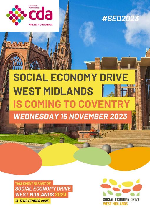 A Social Enterprise market place showcasing the best in this vibrant sector in Coventry.

15.11.23

Join us #coventry for #SED2023 | #socent #socialvalue #socialprocurement #westmids #socialeconomy #makingadifference

…-way-forward-SED2023.eventbrite.co.uk