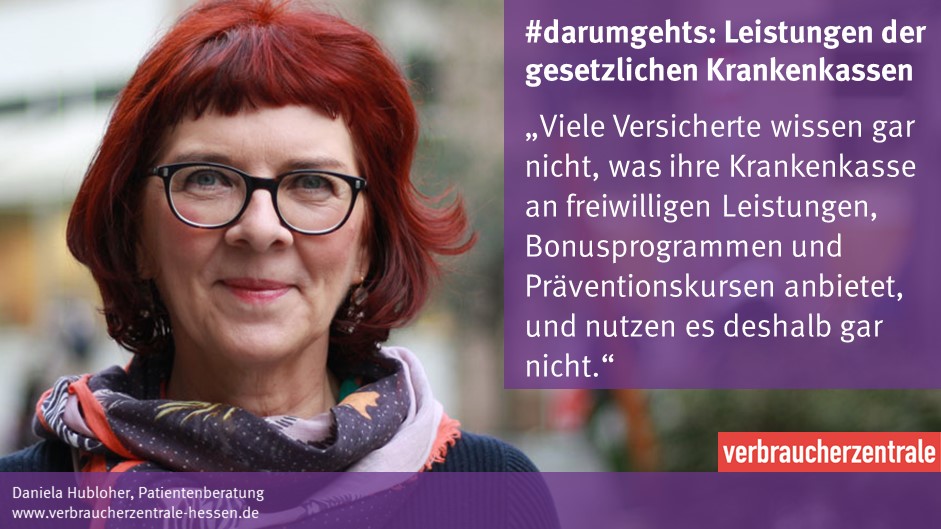 vzhessen's tweet photo. Leistungen gesetzlicher #Krankenkassen sind zu 95% gesetzlich festgelegt. Unterschiede gibt es ua bei Höhe des Zusatzbeitrags, Service, freiwilligen Leistungen wie zB Reiseimpfungen. Krankenkassen müssen Bonusprogramme anbieten. Unsere Expertin heute bei „Hallo Hessen“ im hr-📺. https://t.co/YlAJ1lJg1x