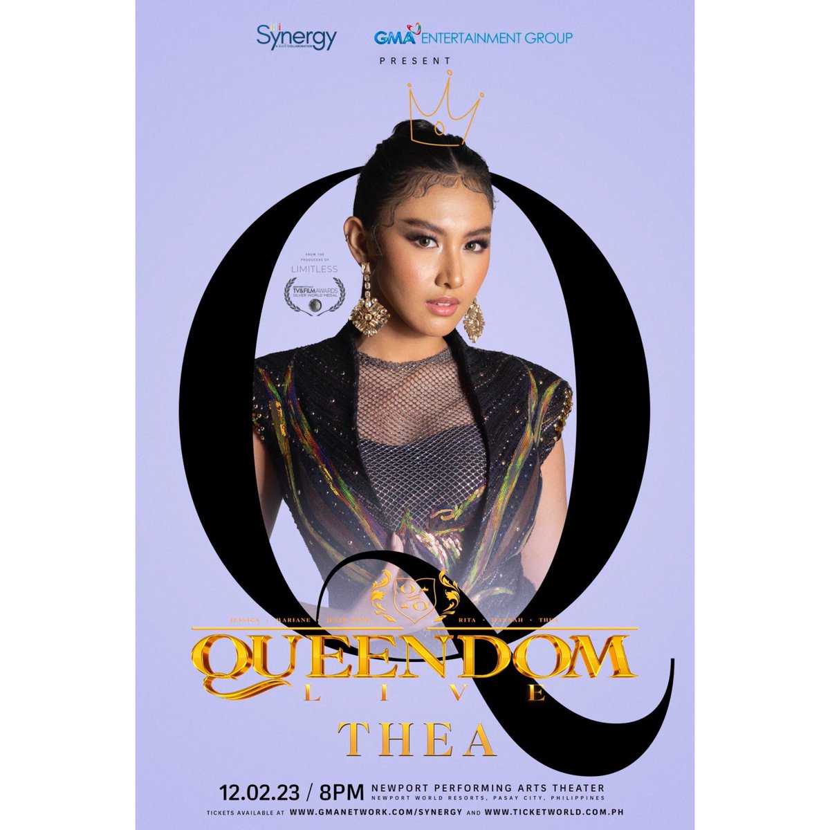 Get ready to be enchanted by the rising Queen of the Kapuso music scene! THEA ASTLEY! 👑 She is set to dazzle audiences at the Newport Performing Arts Theater in a much-anticipated concert QUEENDOM: LIVE!

Tickets available via gmanetwork.com/synergy and ticketworld.com.ph