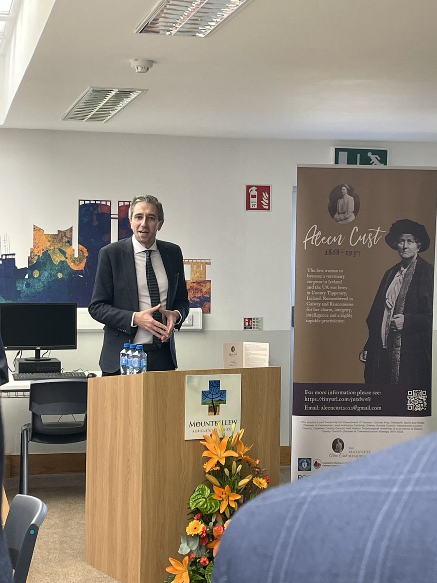 EDI_ATU's tweet photo. 🎉Comhghairdeas to our colleagues @ATU_Mountbellew on the official opening of the #AleenCust Library 📚 today. This trailblazing women was the #FirstFemaleVet in Ireland &amp; Britain having fought for over 20-years to have her qualification finally recognised in 1922. #Equality https://t.co/kXuQFXIx7F