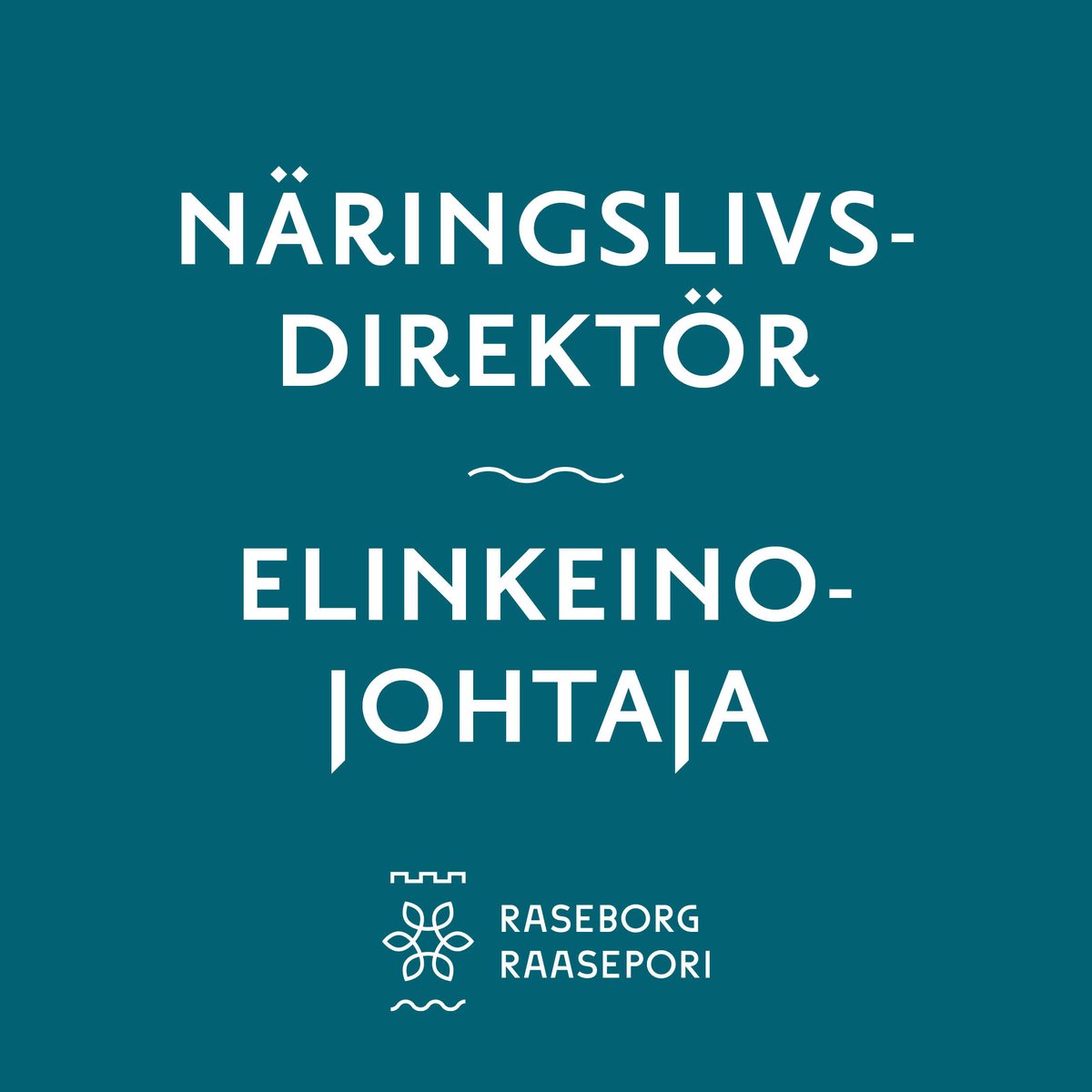 📢Raseborg rekryterar | Hae meille töihin!
Vi söker en näringslivsdirektör till den nya sektorn för näringsliv och sysselsättning. | Haemme elinkeinojohtajaa vastaamaan uudesta elinkeino- ja työllisyystoimialasta.

Läs mer | Lue lisää 👉 kuntarekry.fi