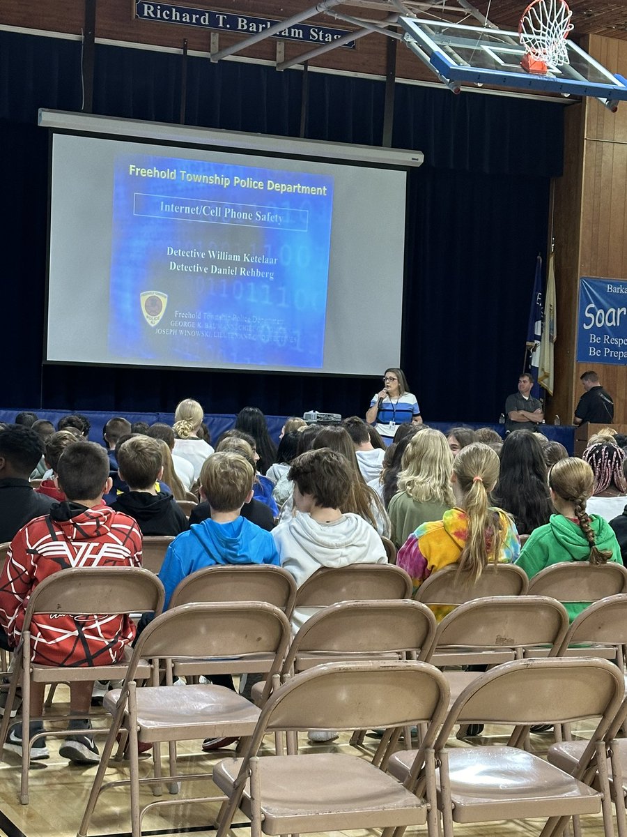 Ms.Colford (@misscolford) on Twitter photo Kicking off School Violence Awareness Week with a presentation on internet and cell phone safety with the FTPD & Dr. Brethauer <a href="/FTSBrethauer/">Dr. Dianne Martello Brethauer</a> <a href="/FreeholdTwpPD/">FreeholdTownshipPolice</a> Kicking off School Violence Awareness Week with a presentation on internet and cell phone safety with the FTPD & Dr. Brethauer <a href="/FTSBrethauer/">Dr. Dianne Martello Brethauer</a> <a href="/FreeholdTwpPD/">FreeholdTownshipPolice</a>