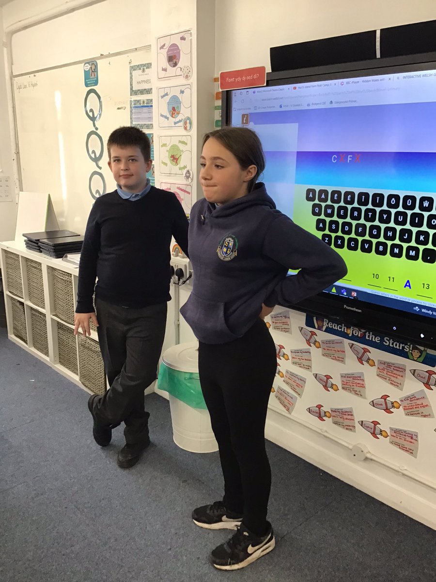 J11Miss's tweet photo. Our helpwr heddiws leading a Welsh game #attendtoavhieve https://t.co/ixAWH2JZjG