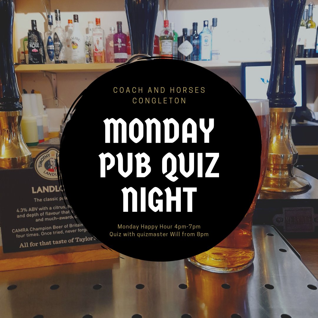 #quiznights #congleton #CHESHIRE #countrypub #cheshireviews #happyhour