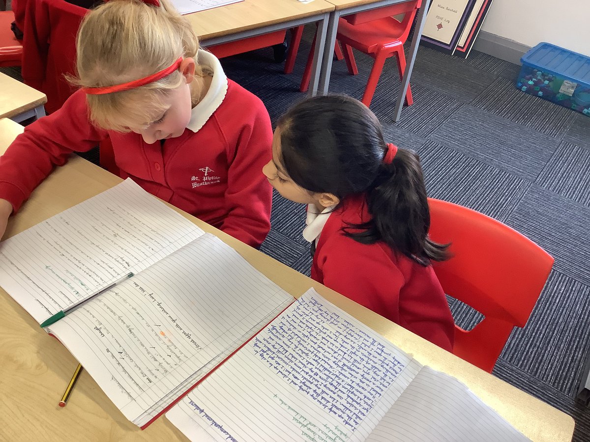 StPhilipsY3A's tweet image. We love working together to check our writing! @StPhilipCEAP #teamstphilips