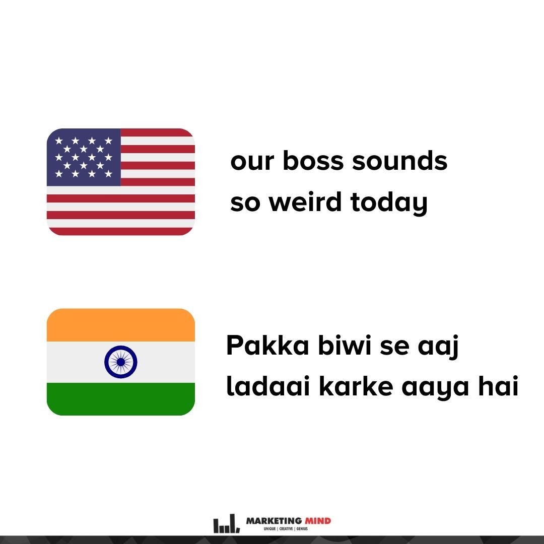 Boss also has mood swings, woh bhi insaan hai 😏

#MarketingMind #BossDay