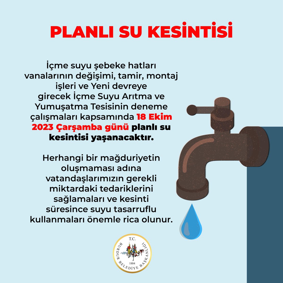 T.C. BURDUR BELEDİYESİ tweet media