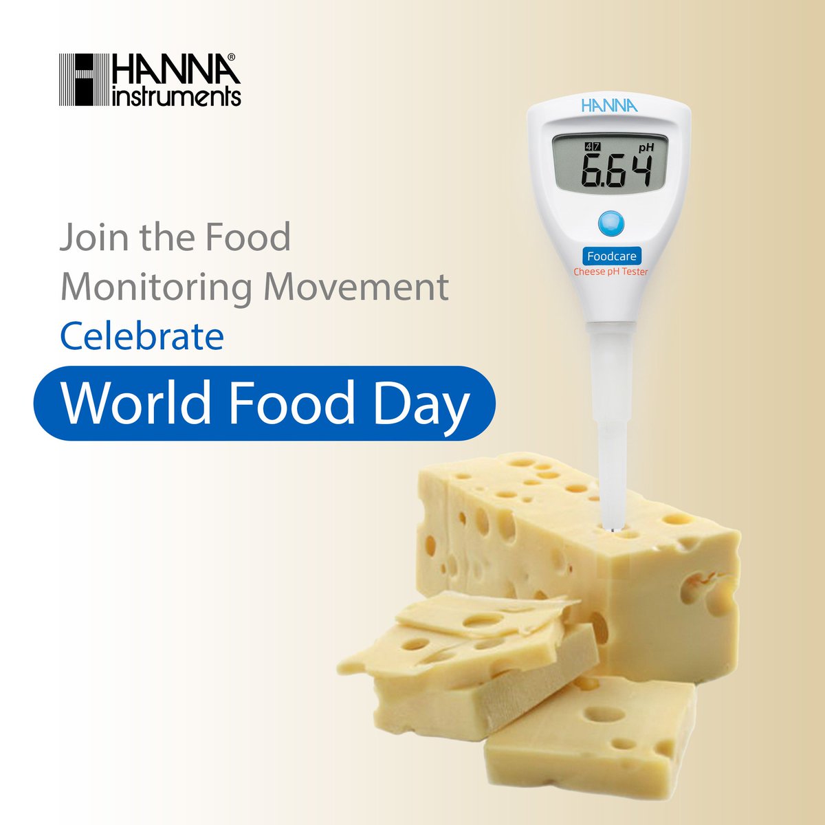 On World Food Day, let's raise awareness about the importance of food safety and quality with Hanna Instruments.
To Know more about our Foodcare Meters, visit the link below :
hannainst.in/brands/foodcare

#FoodStandards #WorldFoodDay #FoodSafety #FoodQuality #HannaInstruments