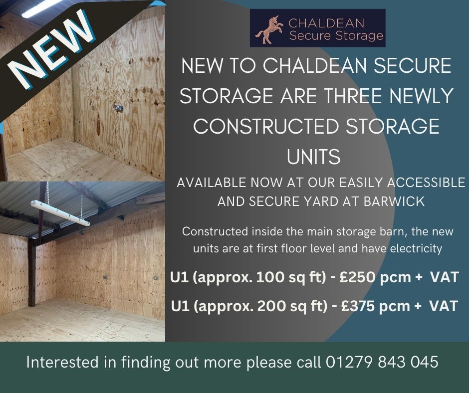 Available Now &amp; New to C-Storage are a number of newly constructed safe &amp; secure storage units

Based at Barwick Storage yard at first floor level each unit also comes with the provision of electricity supply

Find out by calling 01279 843 045

#chaldeanestate <a href="/ChaldeanEstate/">Chaldean Estate</a>