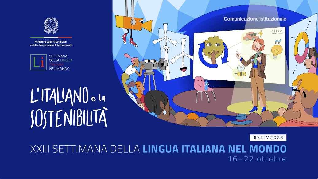 Comincia oggi la XXIII Settimana della Lingua Italiana nel Mondo. Il tema della #slim2023 è “L’italiano e la sostenibilità” e coincide con le celebrazioni del #Calvino100.
Tutti gli eventi sono ad ingresso libero con capienza limitata.
Programma completo: iicbarcellona.esteri.it