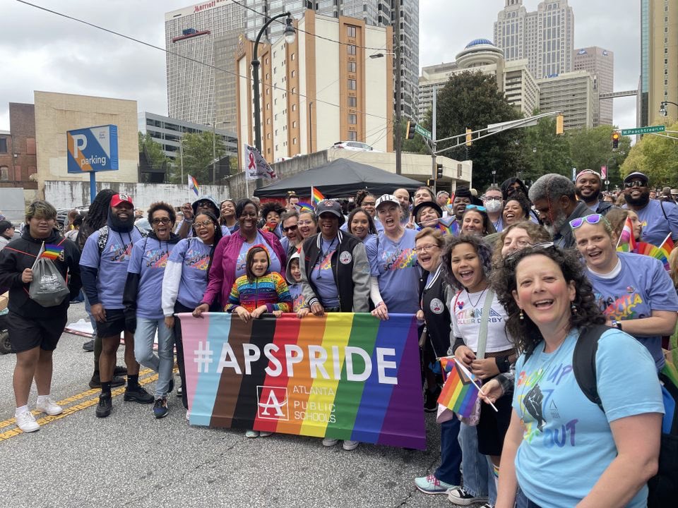 🌈🎉 Spreading love and embracing diversity at the Atlanta Pride Parade with my @apsupdate and APS Board of Education family! What an amazing day celebrating unity and inclusion. 🏳️‍🌈❤️ #AtlantaPride #APSUnity #LoveIsLove