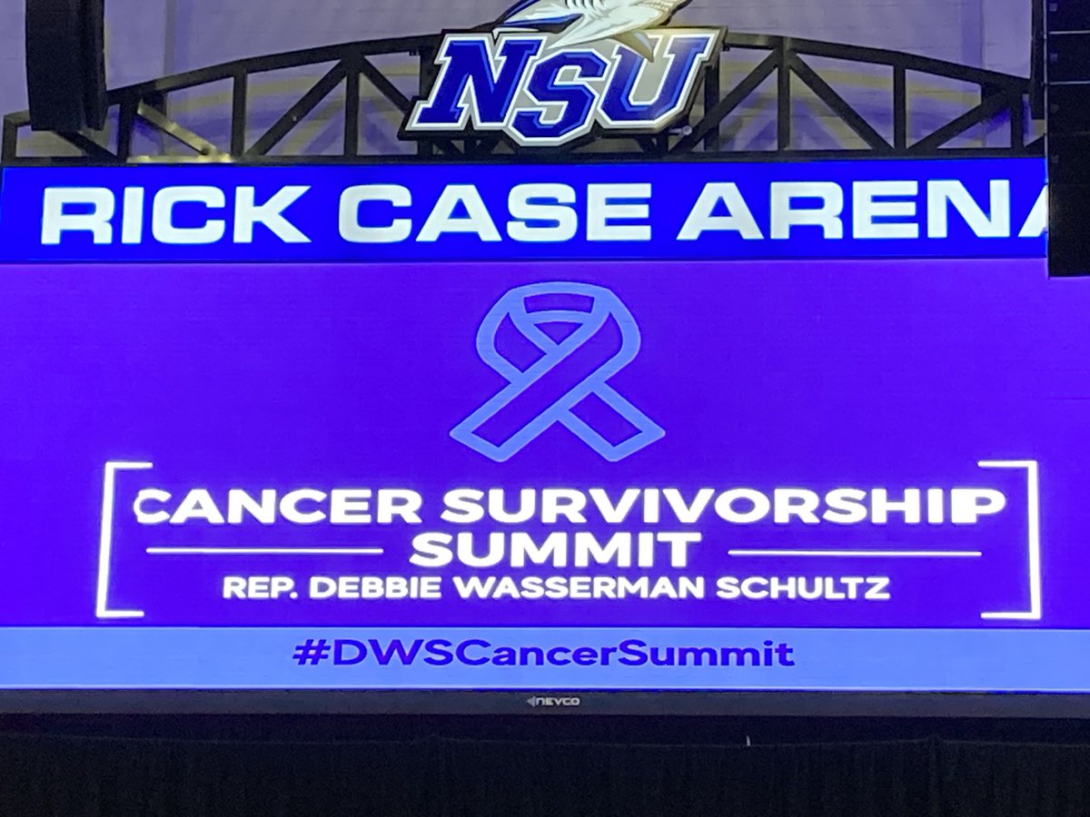 .⁦@RepDWStweets⁩ hosting Cancer Survivorship Summit at ⁦@NSUFlorida⁩ in Davie. ⁦@FLOTUS⁩ Dr. Jill Biden will keynote.