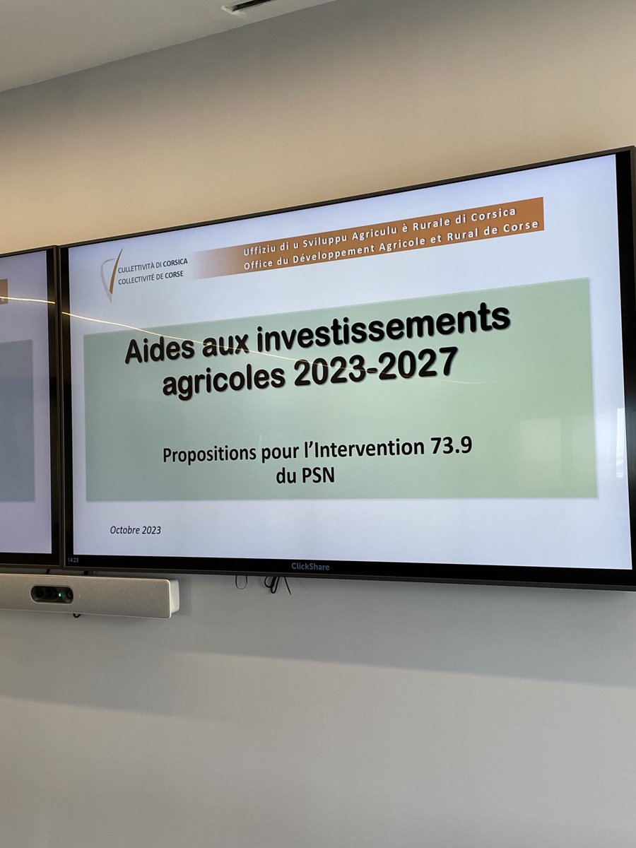 mpb_Corsica's tweet photo. Présentation des propositions du président de l'#Odarc, Dumè Livrelli, pour le Plan Stratégique National volet #Corse 2023-2027.
Concertations et échanges avec les professionnels des filières agrumes, noisettes, amandes et fruits d'été. https://t.co/JRSclf6HGO