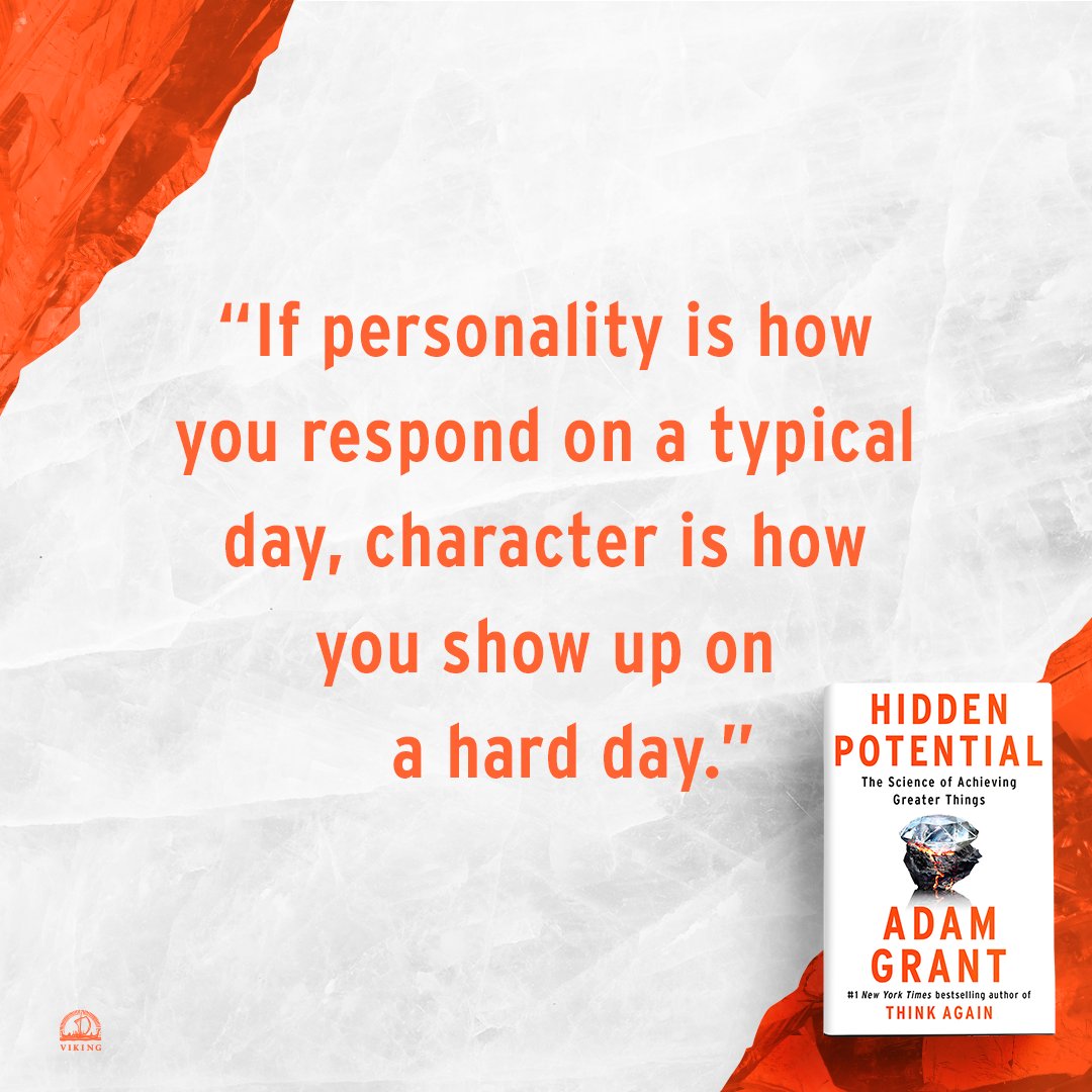 I’m giving away 100 signed copies of my new book #HiddenPotential.
To enter, retweet and comment by 10/21 at 11:59pm.

adamgrant.net/hiddenpotential
tinyurl.com/26spf4fu