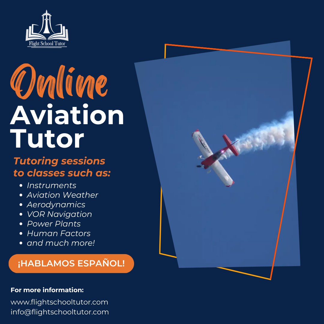 FlightTutor's tweet photo. #FlightSchoolTutor #FlightSchool #AviationTraining #LearnToFly #FlightInstructor #FlightTraining #PilotTraining #AviationEducation #StudentPilot #BecomeAPilot #Aviation #Pilot #Tutor #HablamosEspañol https://t.co/IviwWylrcF