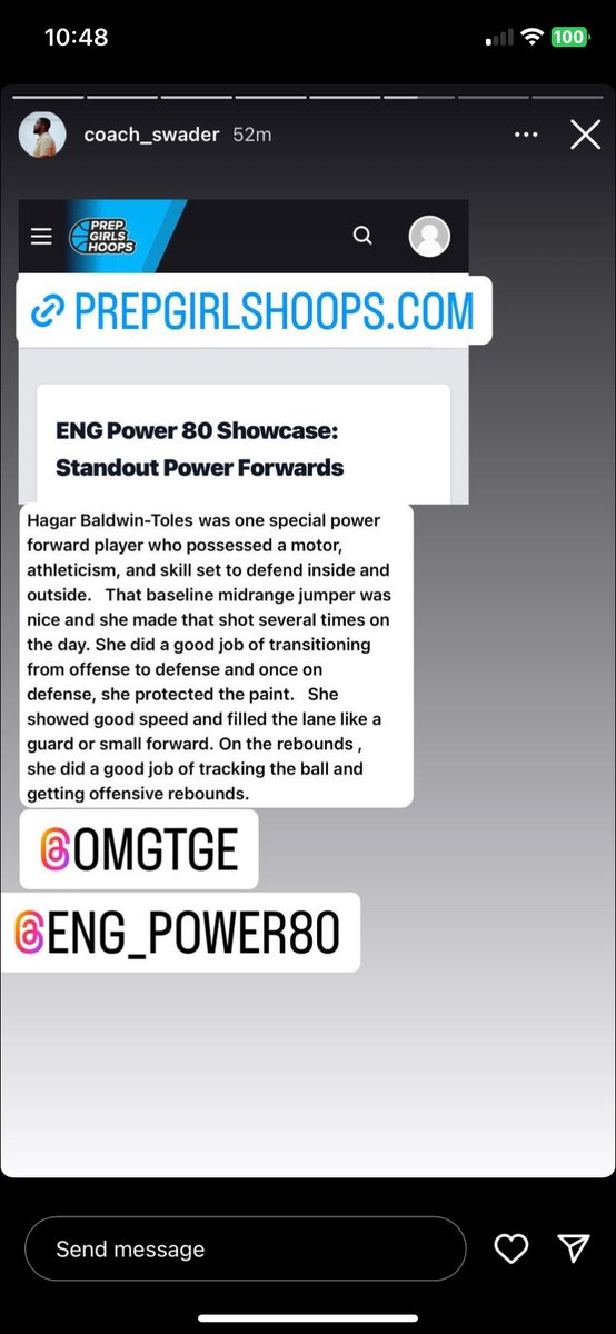 This past week me and a couple other senior on <a href="/OMGTGE/">Omega Ministry Group</a> <a href="/OMGTGE_Akhi/">Amin Aleem</a> took it down to Daytona Beach and ROCK OUT!💪🏽😮‍💨 Had such a great time playing with the different girls and getting to know new people and coaches as well. #ENGpower80 showcase. <a href="/CoachTucker_/">Tuck</a>