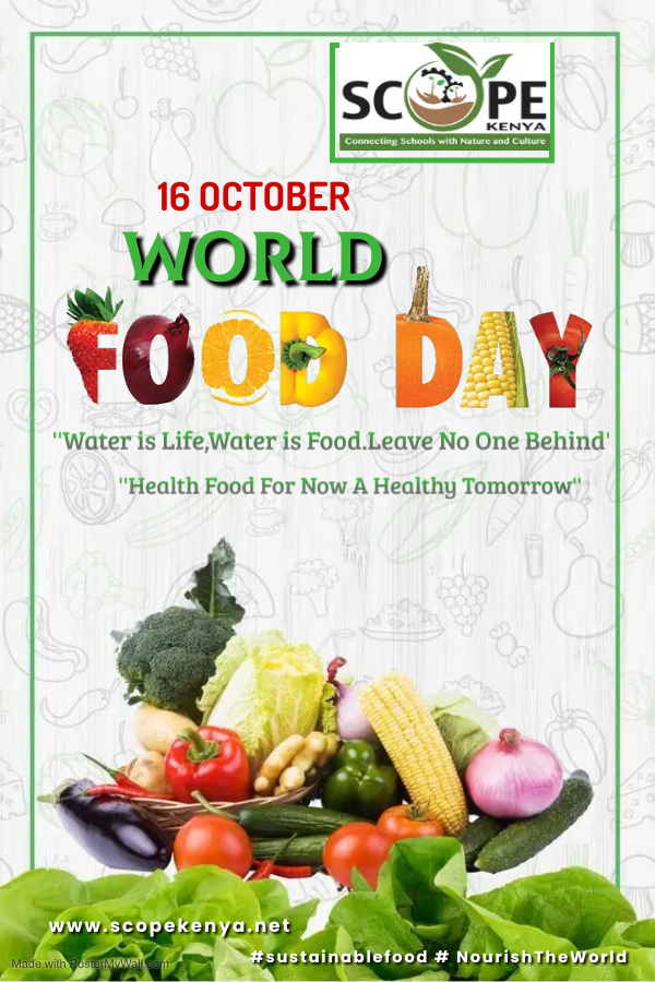 scope_kenya_'s tweet photo. "Celebrating World Food Day🌍: Embracing regenerative farming for a #sustainable  Future
On this World Food Day, let's envision a world where every meal is an opportunity to celebrate diversity, share love and promote #Sustainability.
#WorldFoodDay2023  #SustainableFood https://t.co/rdq7MjJM6F