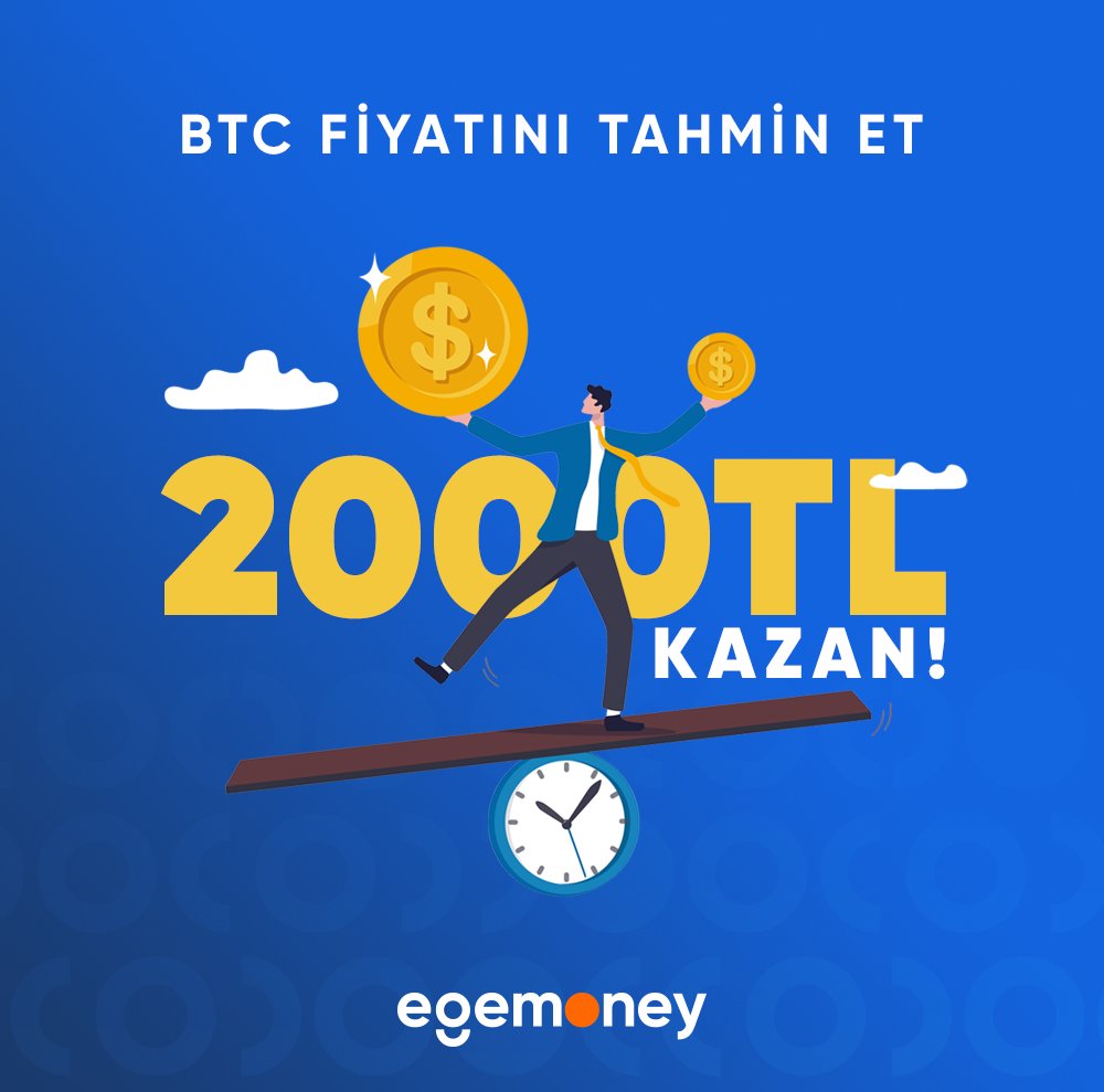 🌟 EgeMoney "BİL VE KAZAN" YARIŞMASI BAŞLADI! 

🌟 Pazar günü saat 18:00'da BTC'nin değerini tahmin et ve muhteşem hediyelerin sahibi olma şansını yakala! 🎁💰

🥇 Birinciye 2000 TL
🥈 İkinciye 1000 TL
🥉 Üçüncüye 500 TL Hediye! 🎉🔥
Heyecan dolu yarışmamıza katılmak için