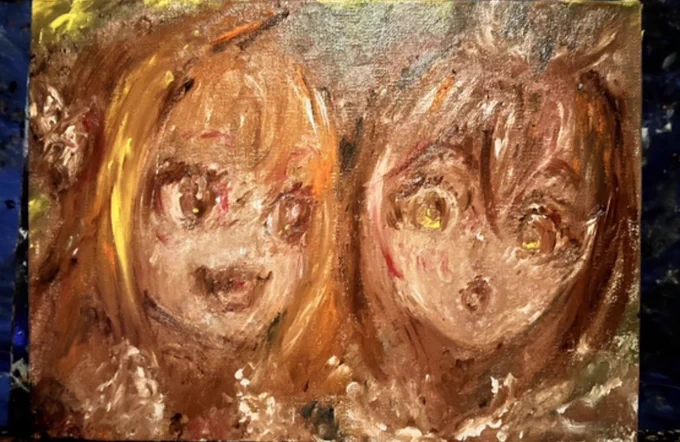 #桐生コ個展4 まで残り4日 ②ルイココ ファウココiRycoco mumecoco ※桐生コ個展4で飾る絵のみです。買い手の方から送られて来る絵は除いております 