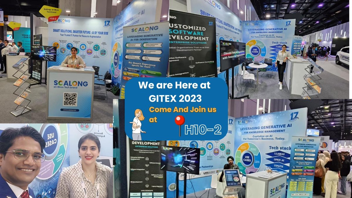 Scalongpltd's tweet photo. Exciting times at GITEX 2023! Dive into the world of Generative AI with us. Visit booth H10-2 and let's explore the future of automation together. We can't wait to meet you! Discover our AI services at: https://t.co/Hq3mN8pe1A

#GITEX2023 #GenerativeAI #Scalong https://t.co/x8P8EELfwf