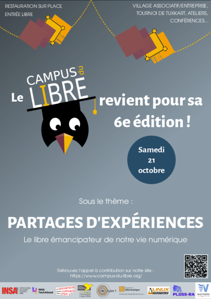 worteks_com's tweet photo. 🎓 Worteks sera au @CampusDuLibre ce samedi 21 octobre avec l'association @plossra pour vous présenter les opportunités de carrière dans le logiciel libre, n'oubliez pas vos CV !

➡️ https://t.co/7yDrFGJ4RT

#Worteks #OpenSource #LogicielLibre #FreeSoftware #JeRecrute #Jobs https://t.co/jDAAtA2yTS