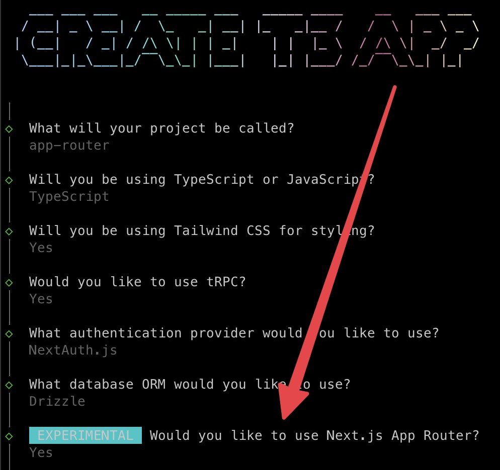 ccccjjjjeeee's tweet photo. Another big update to Create T3 App: App Router is now available! https://t.co/eM21BSqrny
