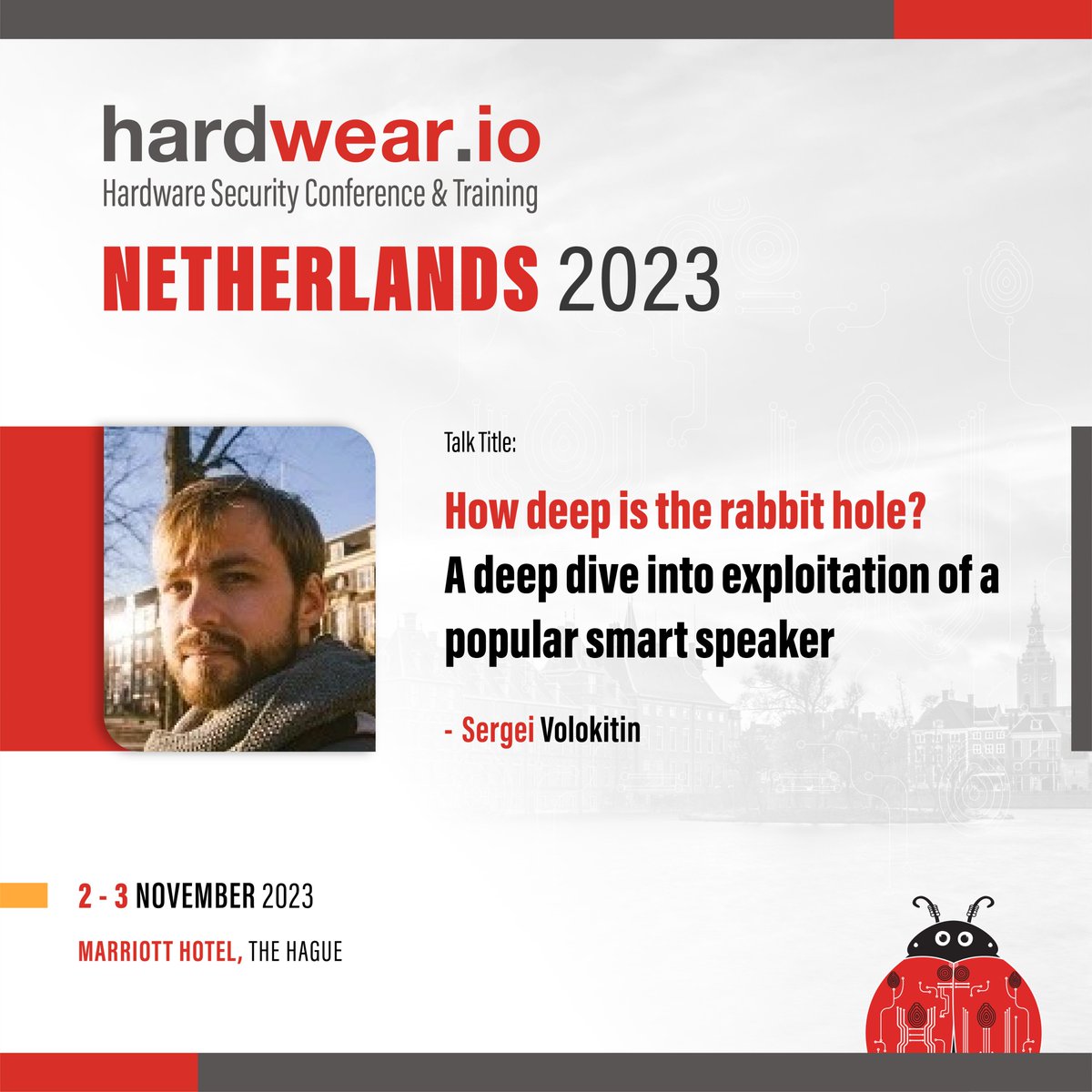 hardwear_io's tweet photo. 🔊Exploitation of a popular #smartspeaker, present in more than 3 million homes!

💡Sergei Volokitin will showcase physical attacks on the device in order to get root by manipulating unauthenticated contents of the NAND flash

Know more➡️https://t.co/CYTdKcXjic

#hw_ioNL2023 https://t.co/9QABK1paml