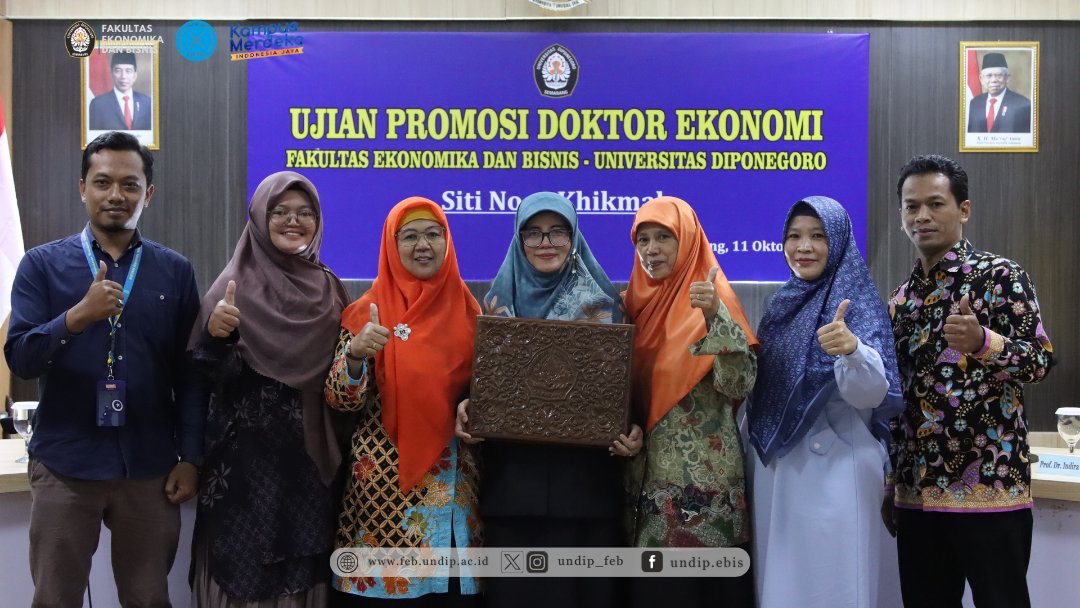 undip_feb's tweet photo. (11/10) Siti Noor Khikmah menjadi doktor lulusan PDIE FEB Undip yang ke-474. 

https://t.co/tmmLXwTd2o

#PROMOSIDOKTOR #febundip #pdieundip https://t.co/Ul0QWu3C78