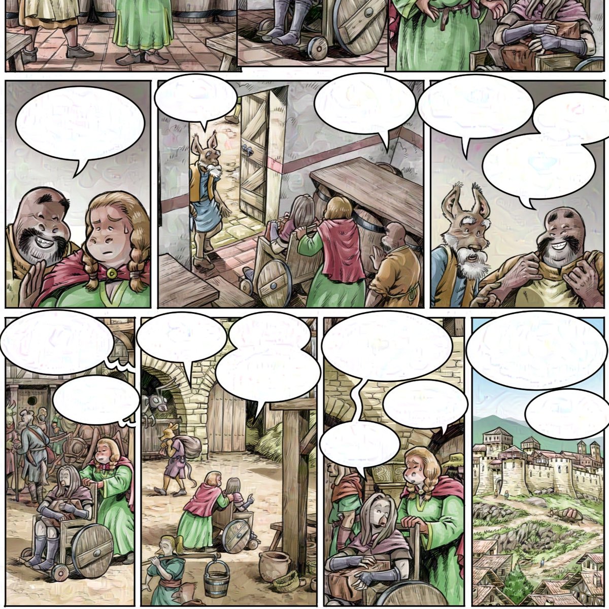 quimboucomics's tweet photo. Dimarts, vinyeta

#glaze  #fantasia #fantasy #medieval #català #comic #bd #ink #tinta #antropomorfic #adventure #aventura #csp #clipstudiopaint https://t.co/bValyccPi3