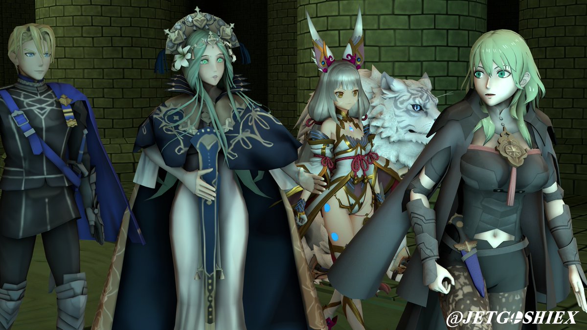 JetgoshiEX's tweet photo. Enter the Holy Tomb with Byleth and Nia(1/2)
#byleth #FireEmblem #Nia #XenobladeChronicles2 #Rhea #Psychored #Dimitri https://t.co/Z358QyodiI